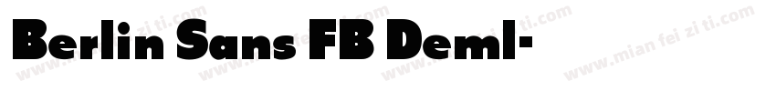 Berlin Sans FB Deml字体转换